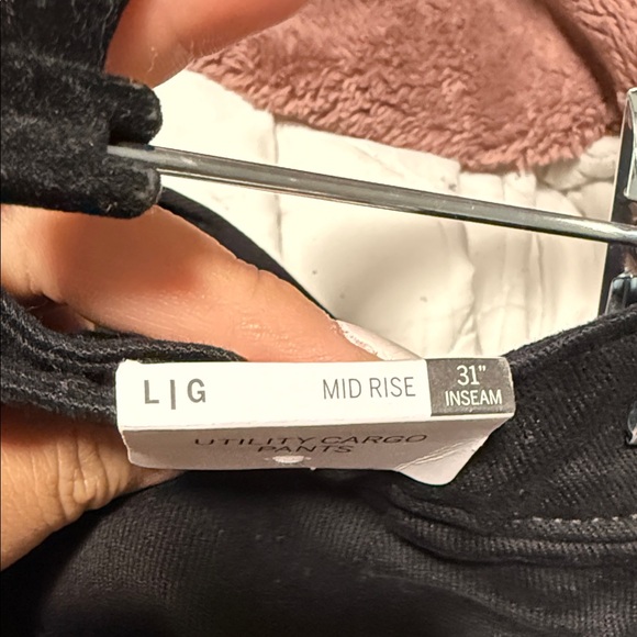 PINK Black Cargo Pants NWT - Picture 9 of 11